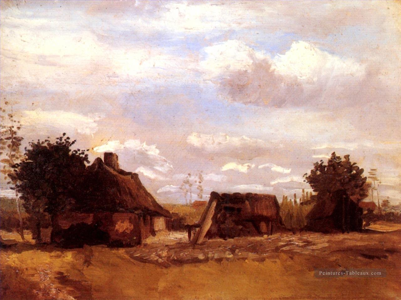 Cottage Vincent van Gogh Peintures à l'huile